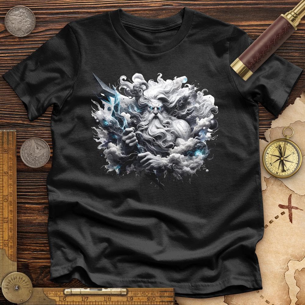 A Powerful Zeus Holding a Lightning Bolt Premium QualityTee T-Shirts, Hoodie, Sweatshirt | CiraTrend.com (Image 2)