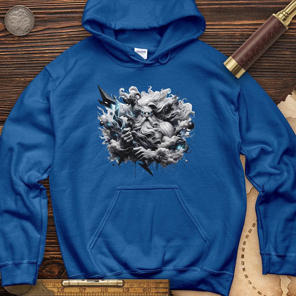 A Powerful Zeus Holding a Lightning Bolt Hoodie T-Shirts, Sweatshirt | CiraTrend.com (Image 1)