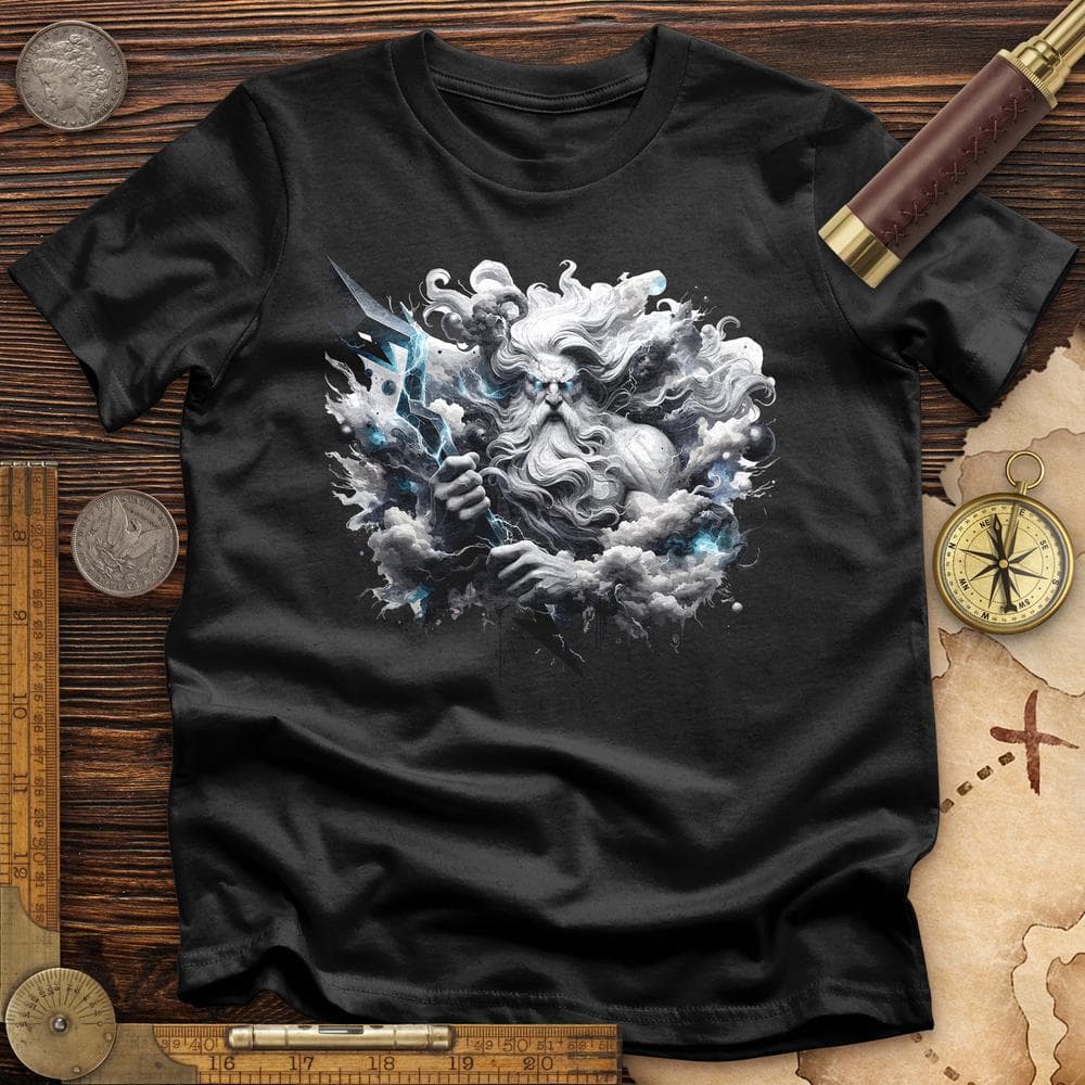 A Powerful Zeus Holding a Lightning Bolt T-Shirt Hoodie, Sweatshirt | CiraTrend.com (Image 2)