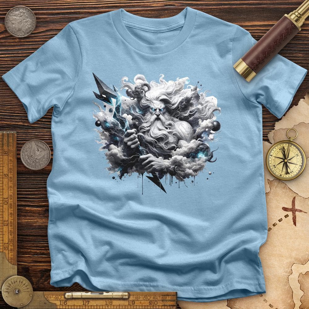 A Powerful Zeus Holding a Lightning Bolt T-Shirt Hoodie, Sweatshirt | CiraTrend.com (Image 5)