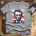 Abe Lincoln American Flag Art Premium Quality Tee Hoodie, Sweatshirt | CiraTrend.com (Image 1)