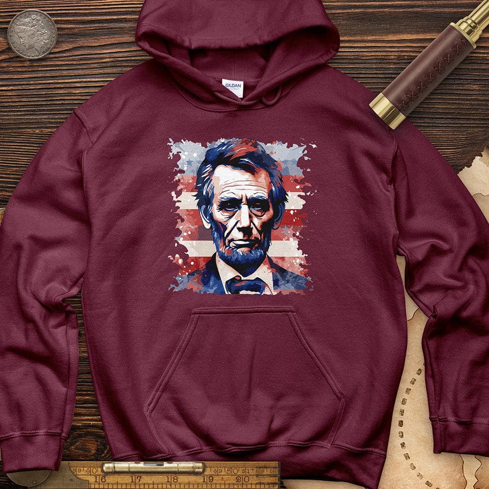 Abe Lincoln American Flag Art Hoodie T-Shirts, Sweatshirt | CiraTrend.com (Image 1)