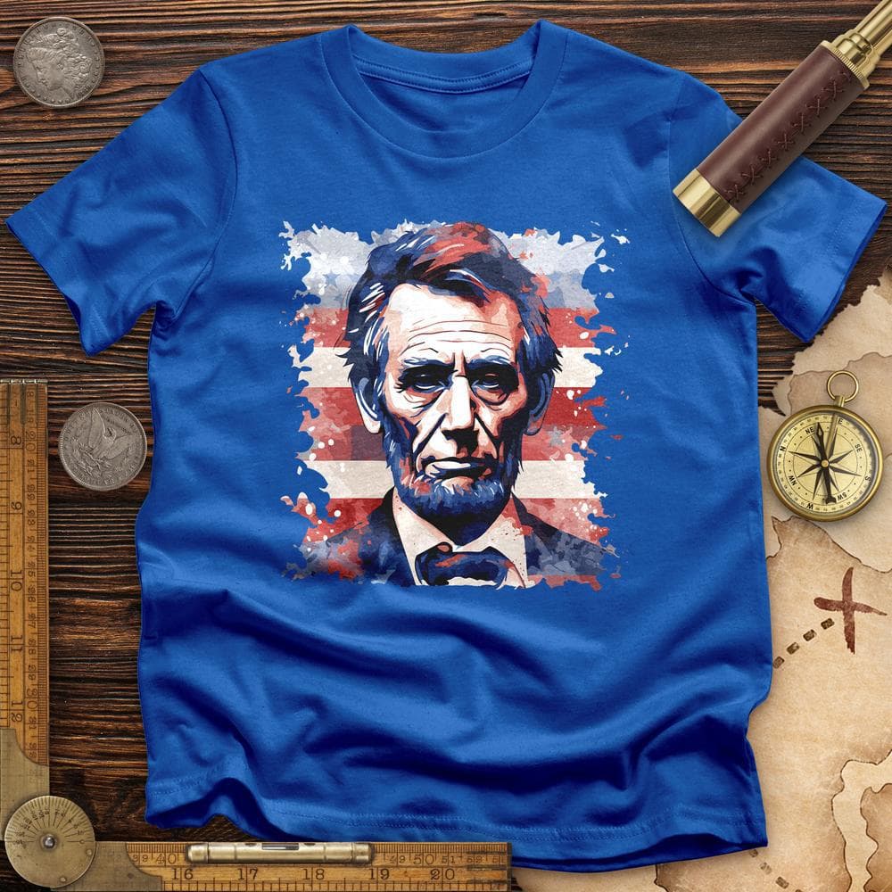 Abe Lincoln American Flag Art T-Shirt Hoodie, Sweatshirt | CiraTrend.com (Image 5)