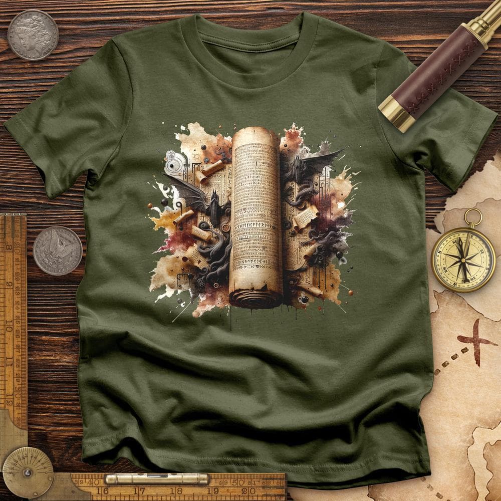Aged Parchment Scroll T-Shirt Hoodie, Sweatshirt | CiraTrend.com (Image 1)