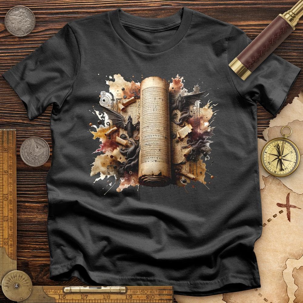 Aged Parchment Scroll T-Shirt Hoodie, Sweatshirt | CiraTrend.com (Image 2)