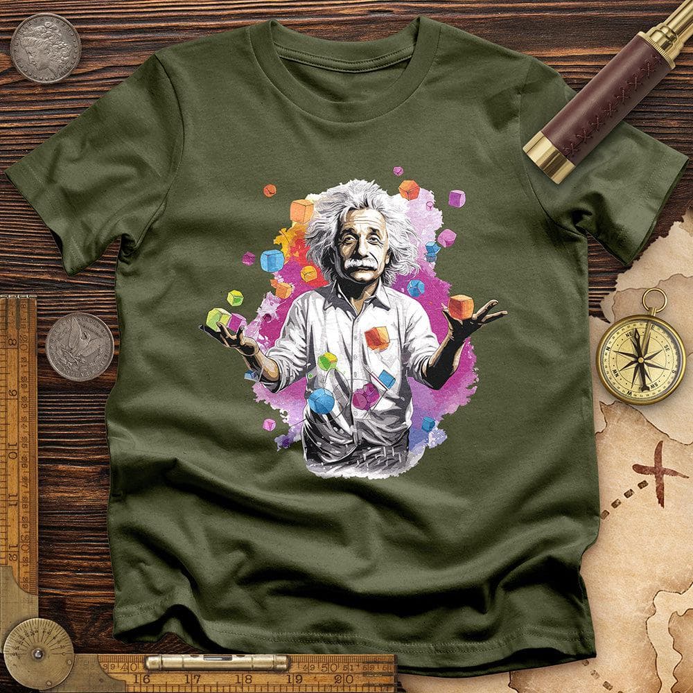 Albert Play With Cubes T-Shirt Hoodie, Sweatshirt | CiraTrend.com (Image 1)