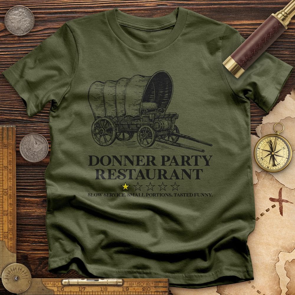 Donner Party Restaurant Review T-Shirt Hoodie, Sweatshirt | CiraTrend.com (Image 4)