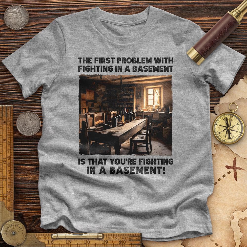 Fighting in a Basement Premium Quality Tee Hoodie, Sweatshirt | CiraTrend.com (Image 1)