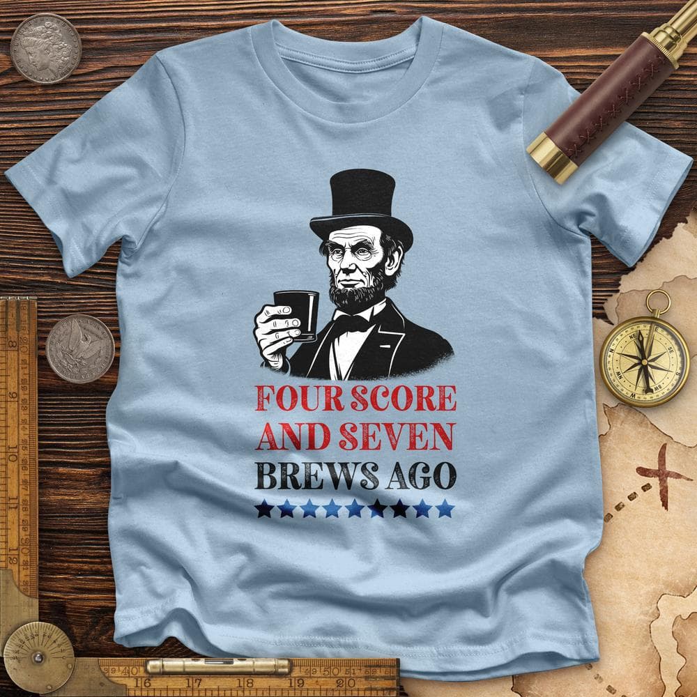 Four Score and Seven Brews Ago Premium Quality Tee Hoodie, Sweatshirt | CiraTrend.com (Image 4)