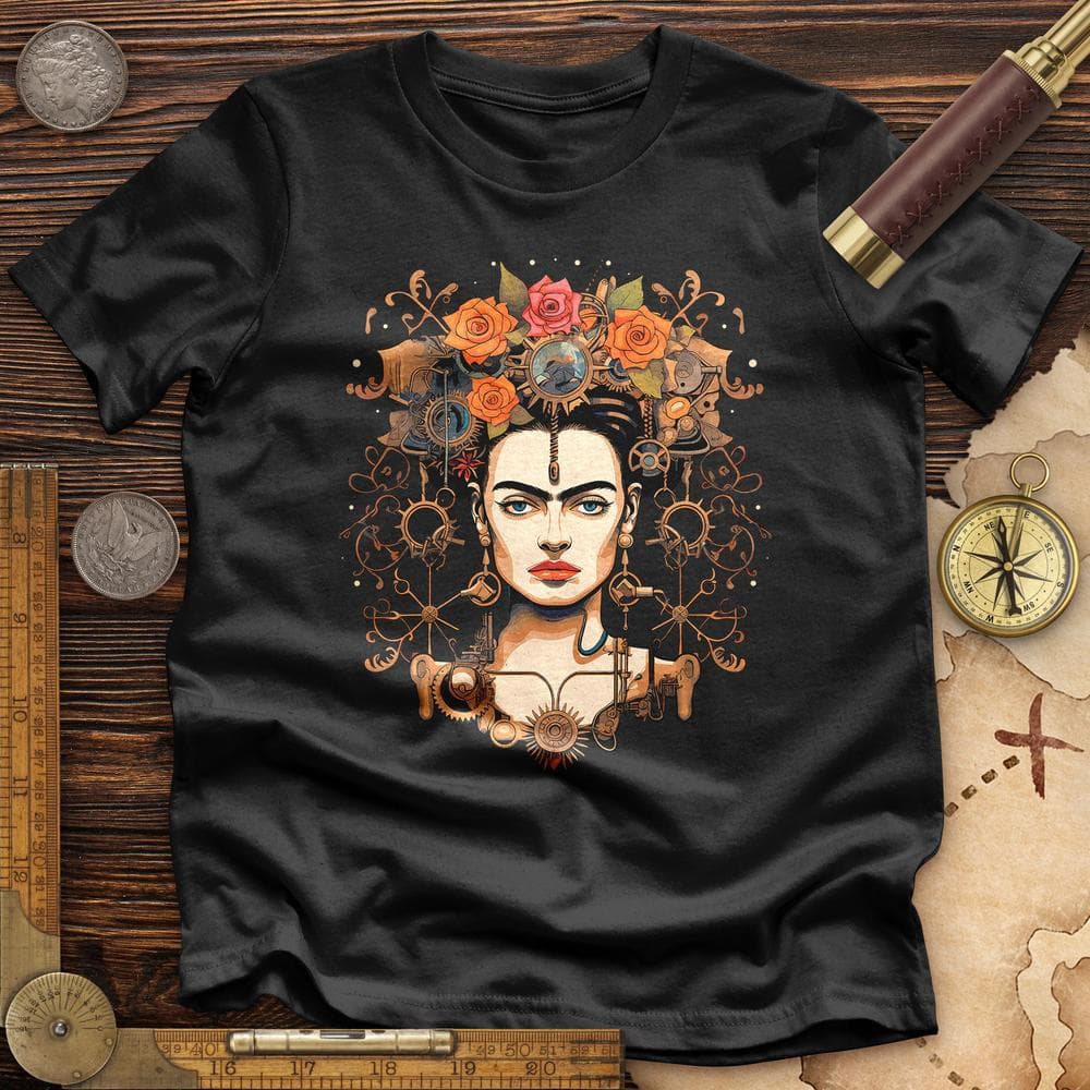 Frida Kahlo Steampunk Premium Quality Tee Hoodie, Sweatshirt | CiraTrend.com (Image 2)
