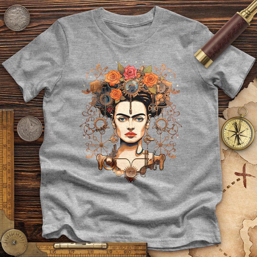 Frida Kahlo Steampunk Premium Quality Tee Hoodie, Sweatshirt | CiraTrend.com (Image 1)