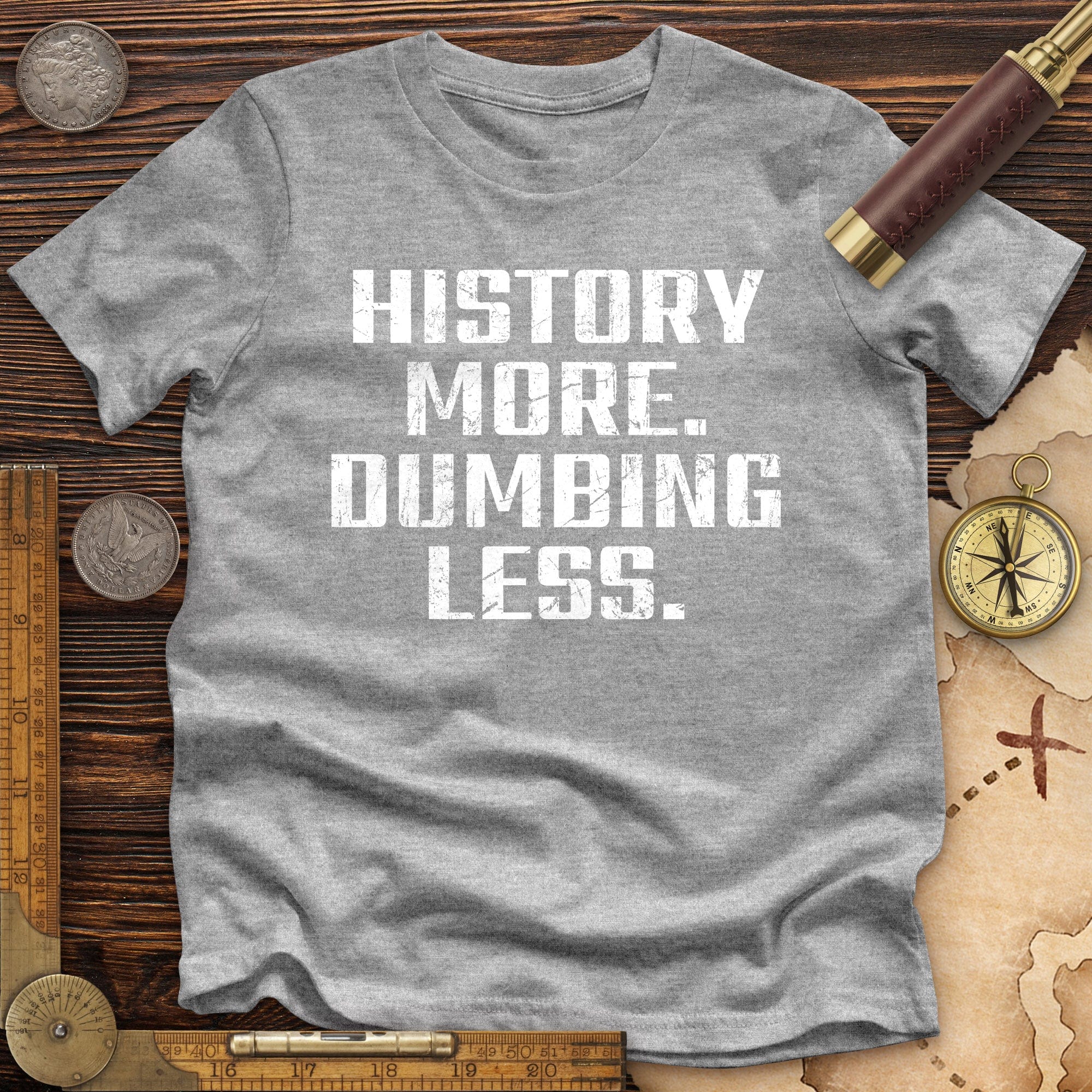 History More Dumbing Less Premium Quality Tee Hoodie, Sweatshirt | CiraTrend.com (Image 2)