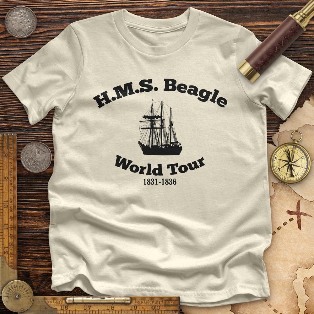 HMS Beagle World Tour Premium Quality Tee Hoodie, Sweatshirt | CiraTrend.com (Image 1)