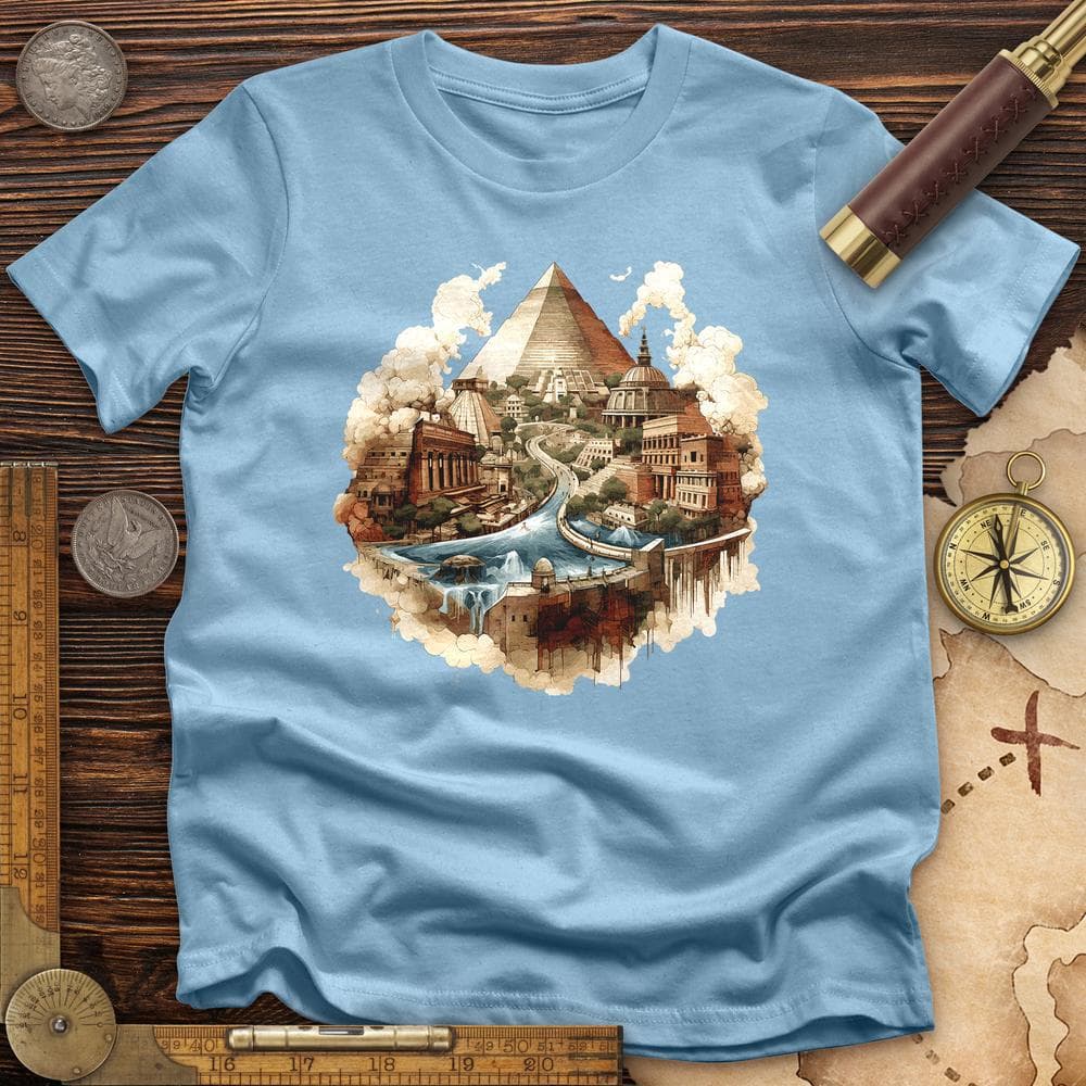 Pyramids Egypt City With River T-Shirt Hoodie, Sweatshirt | CiraTrend.com (Image 4)