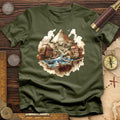 Pyramids Egypt City With River T-Shirt Hoodie, Sweatshirt | CiraTrend.com (Image 1)