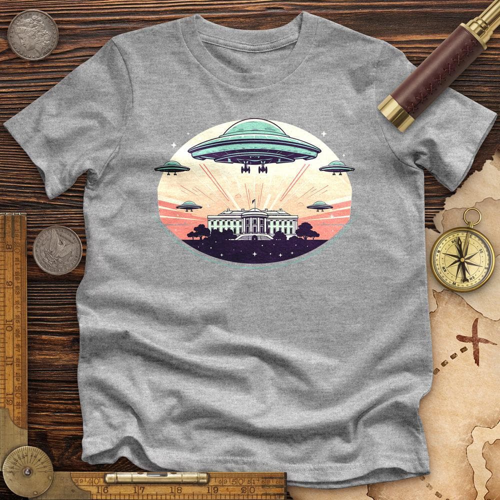 UFO Over White House Premium Quality Tee Hoodie, Sweatshirt | CiraTrend.com (Image 1)