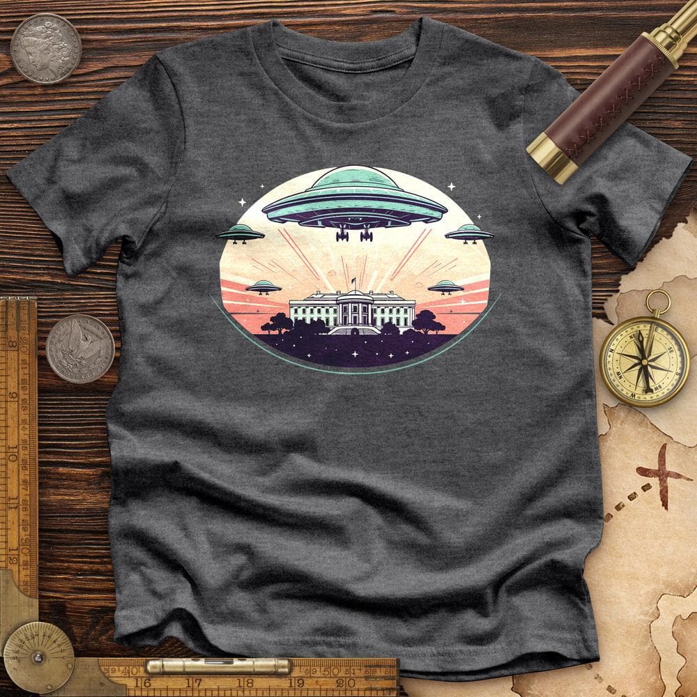 UFO Over White House Premium Quality Tee Hoodie, Sweatshirt | CiraTrend.com (Image 3)