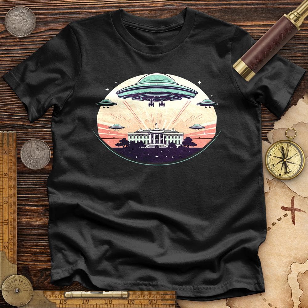 UFO Over White House Premium Quality Tee Hoodie, Sweatshirt | CiraTrend.com (Image 2)