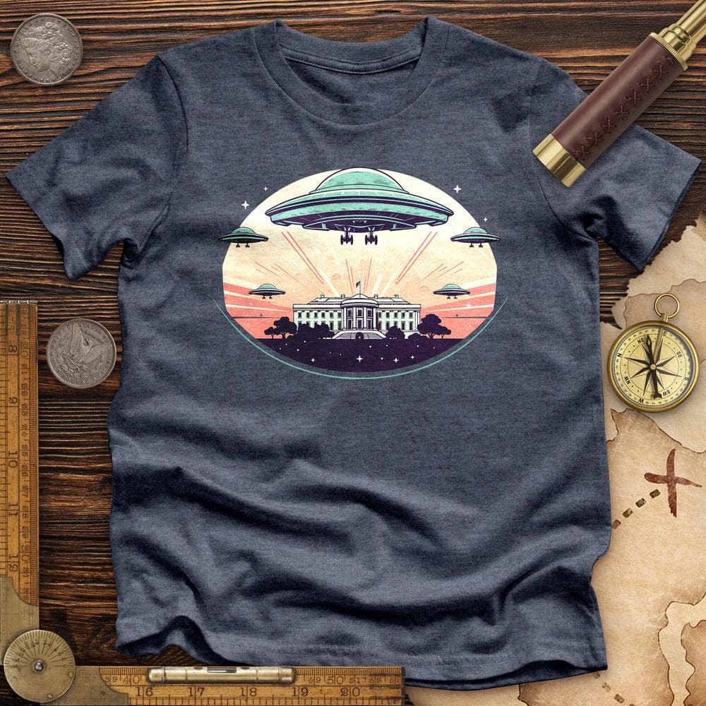 UFO Over White House Premium Quality Tee Hoodie, Sweatshirt | CiraTrend.com (Image 4)