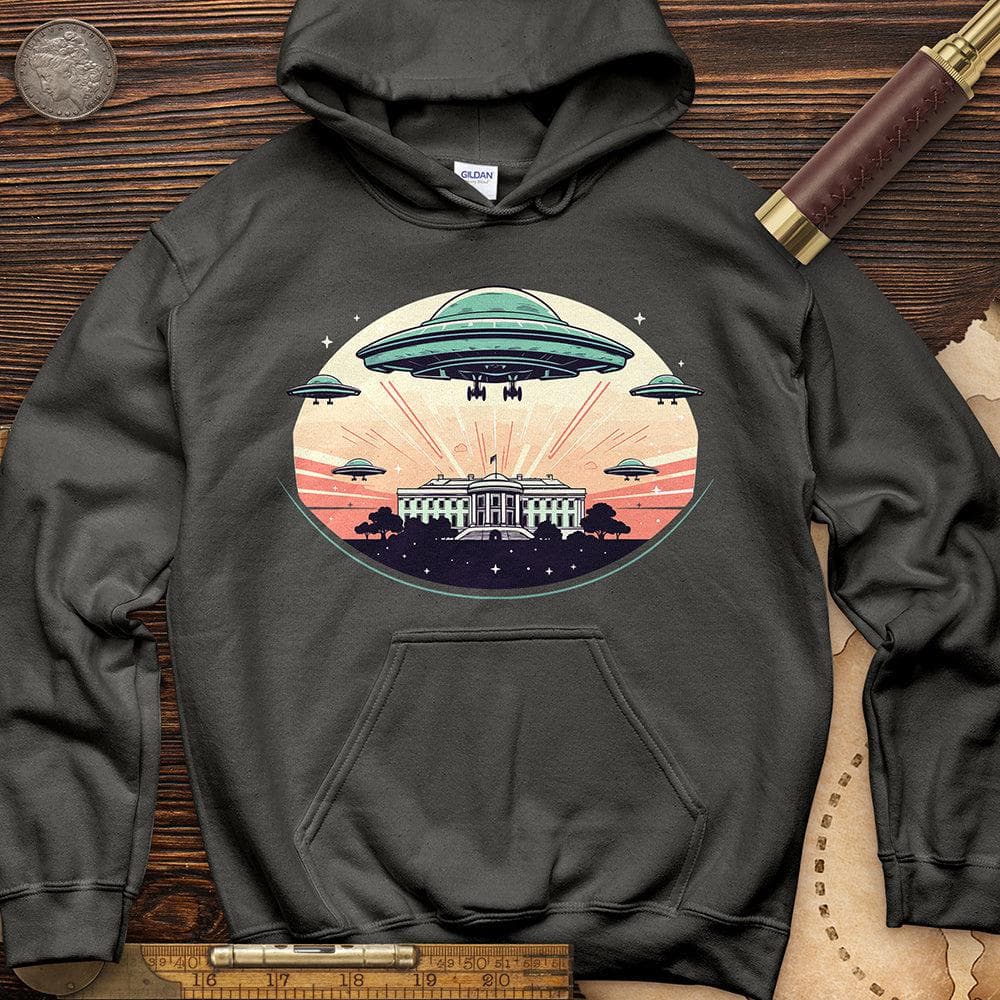 UFO Over White House Hoodie T-Shirts, Sweatshirt | CiraTrend.com (Image 3)