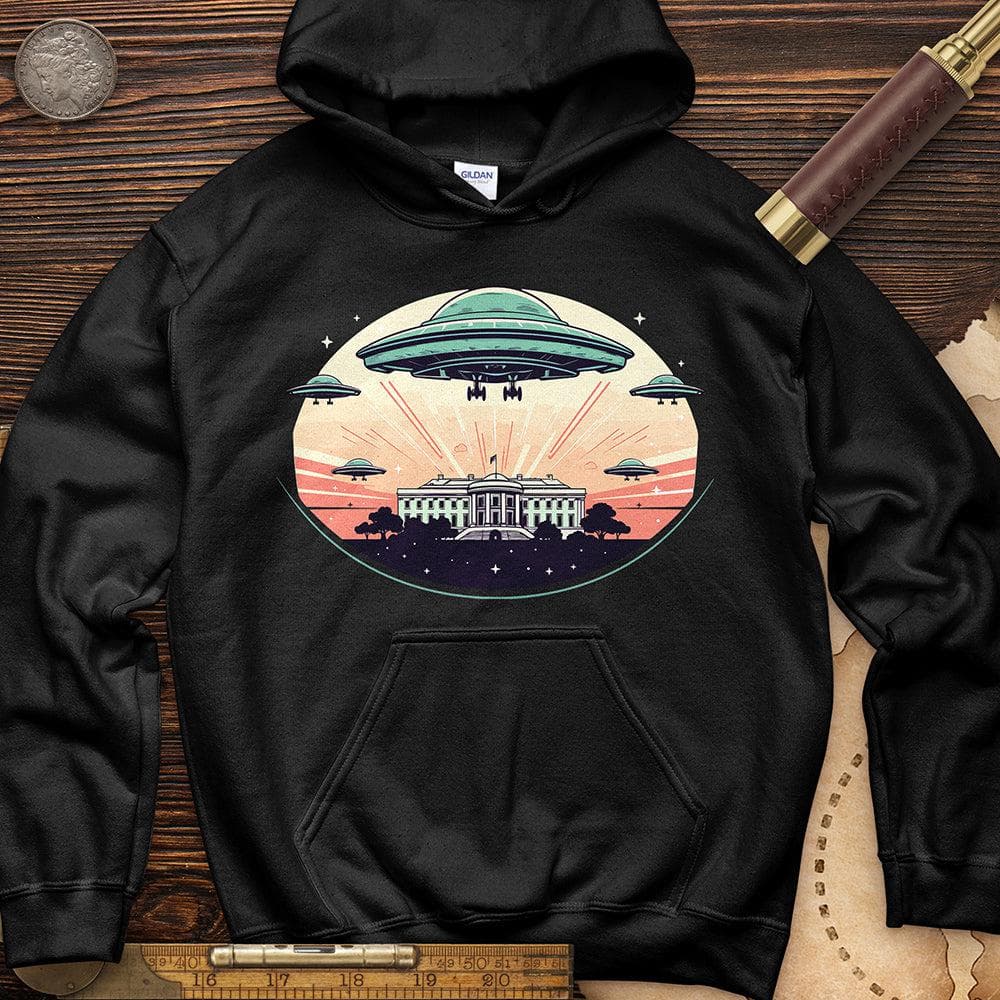 UFO Over White House Hoodie T-Shirts, Sweatshirt | CiraTrend.com (Image 2)