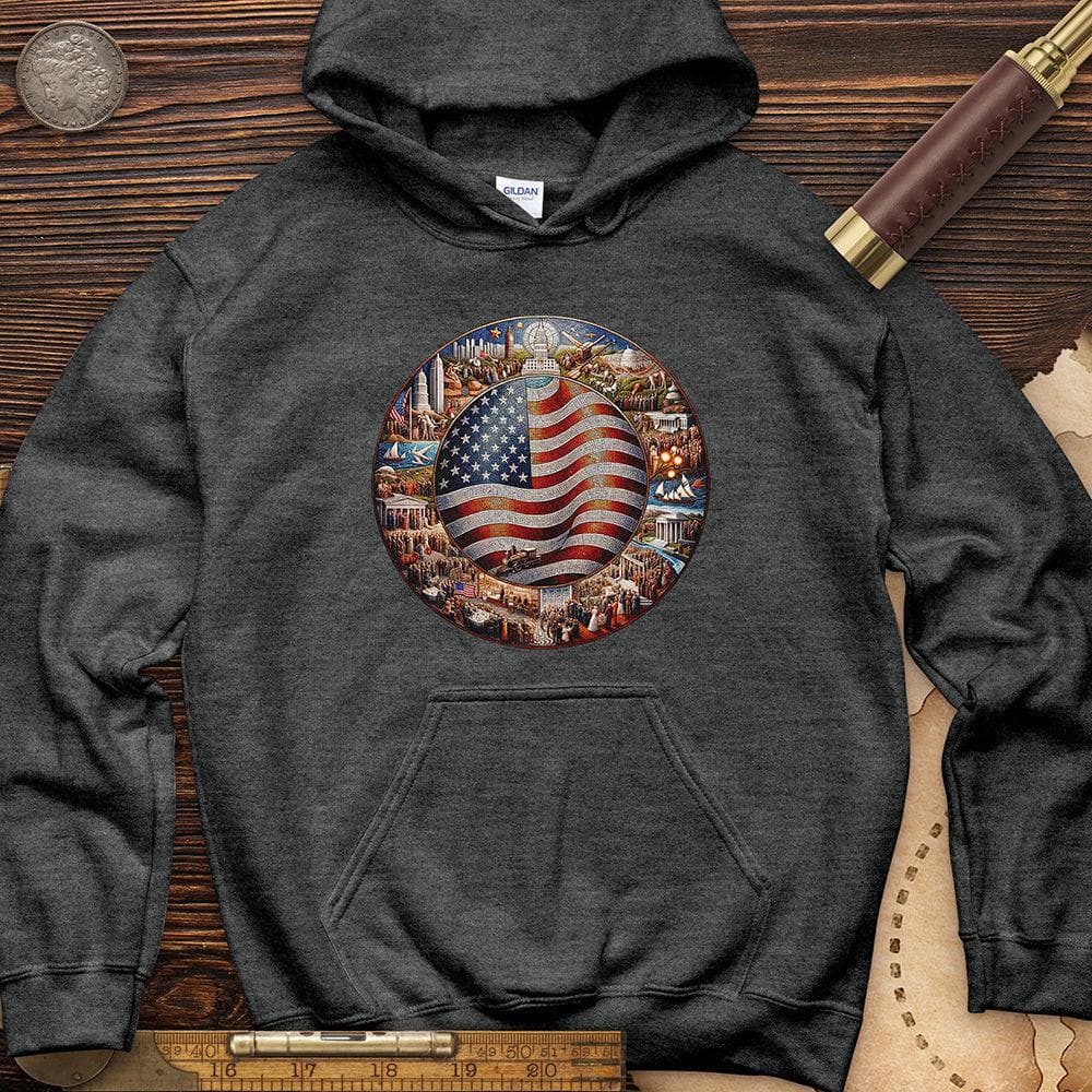 USA Mosaic Hoodie T-Shirts, Sweatshirt | CiraTrend.com (Image 2)