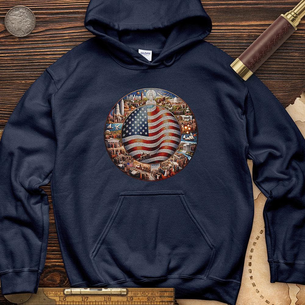 USA Mosaic Hoodie T-Shirts, Sweatshirt | CiraTrend.com (Image 4)