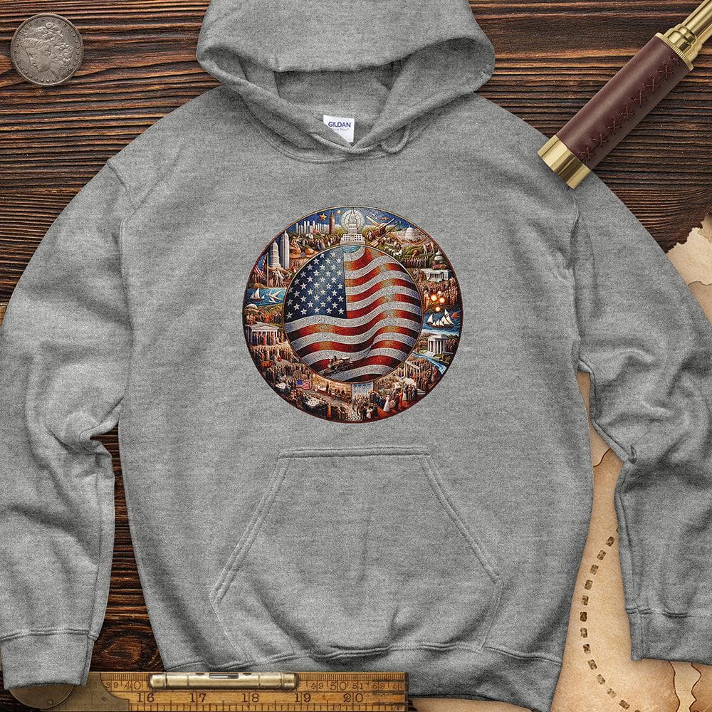 USA Mosaic Hoodie T-Shirts, Sweatshirt | CiraTrend.com (Image 5)