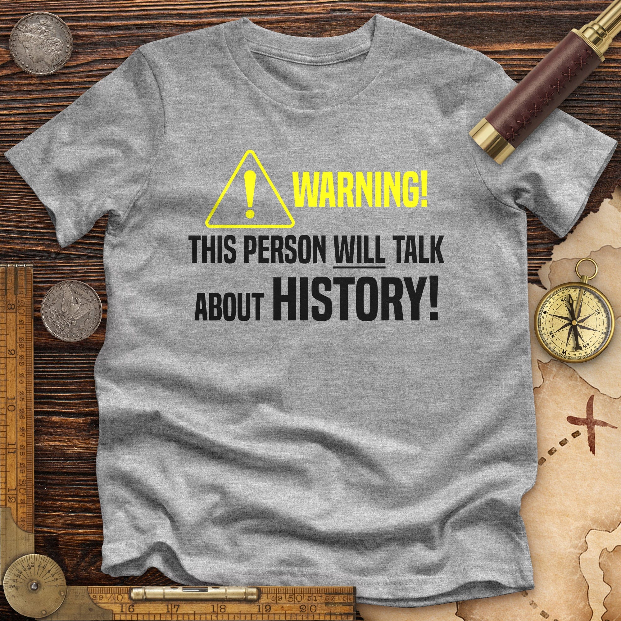 Warning Will Talk History Premium Quality Tee Hoodie, Sweatshirt | CiraTrend.com (Image 3)