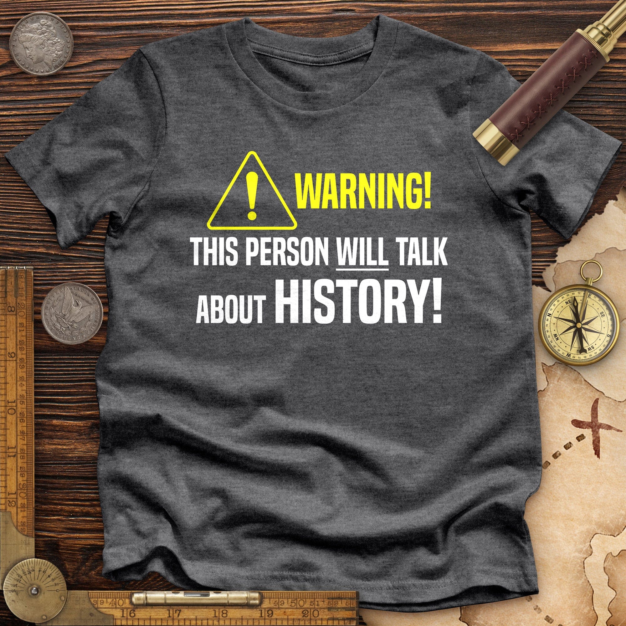 Warning Will Talk History Premium Quality Tee Hoodie, Sweatshirt | CiraTrend.com (Image 5)