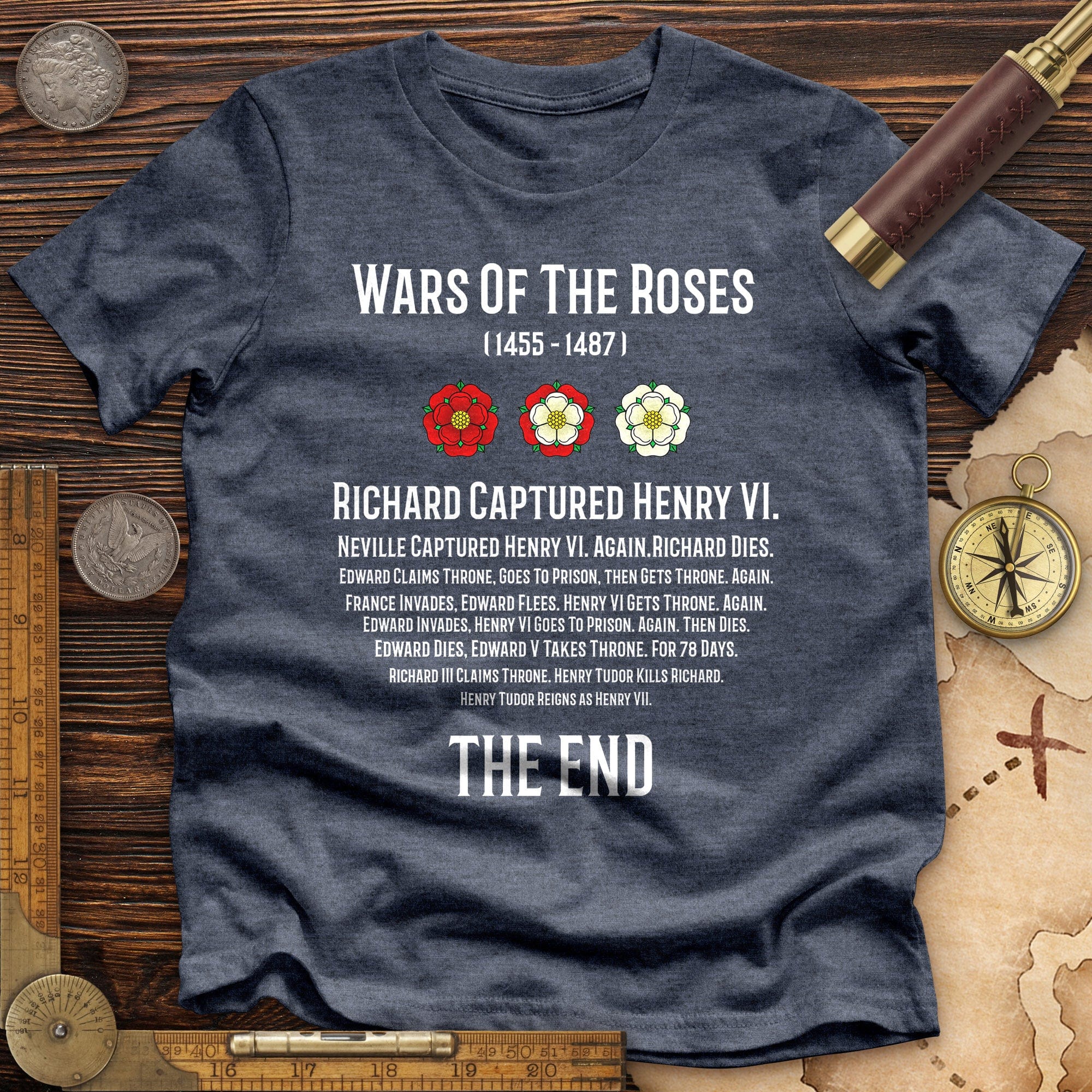 Wars Of The Roses Premium Quality Tee Hoodie, Sweatshirt | CiraTrend.com (Image 4)