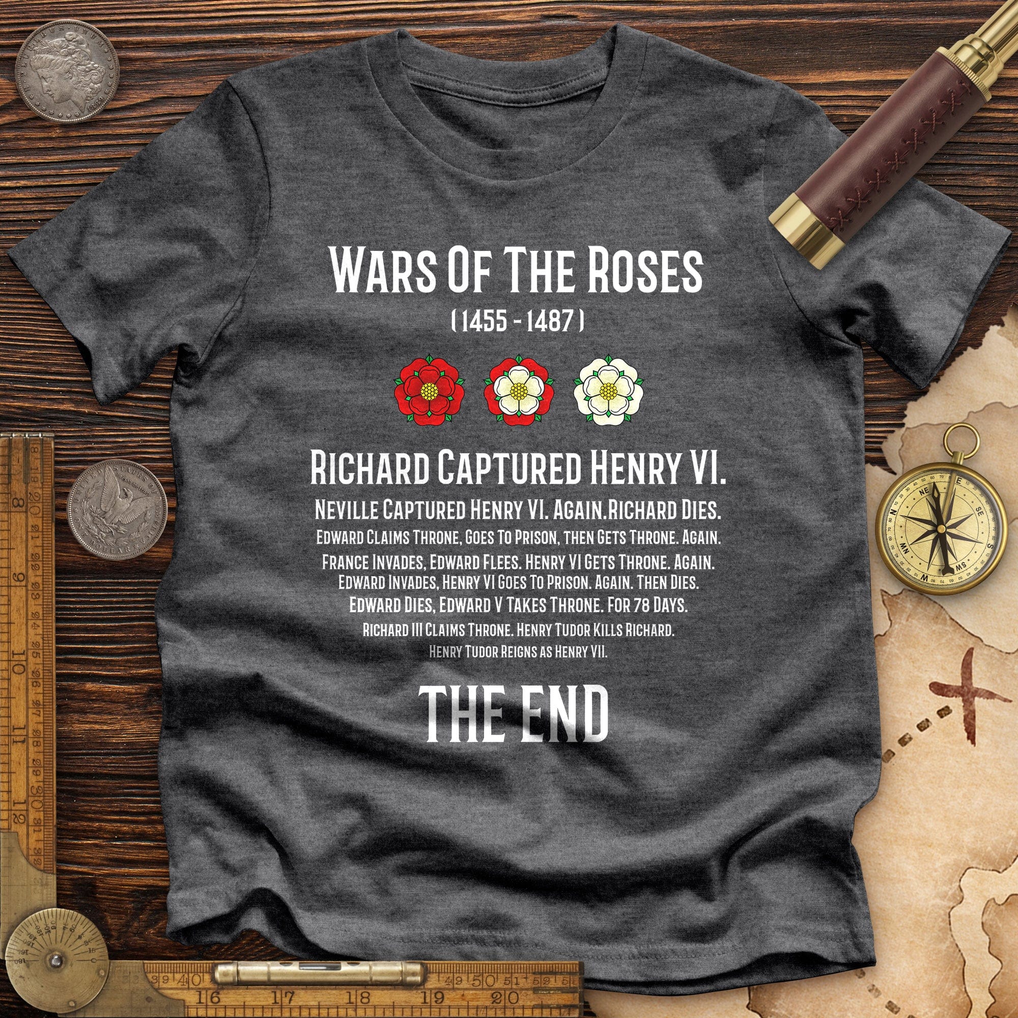 Wars Of The Roses Premium Quality Tee Hoodie, Sweatshirt | CiraTrend.com (Image 3)