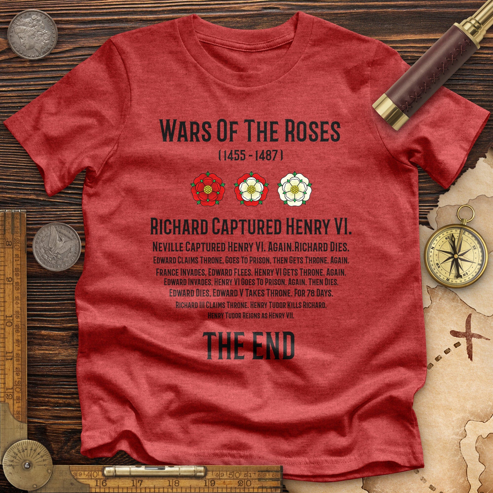 Wars Of The Roses Premium Quality Tee Hoodie, Sweatshirt | CiraTrend.com (Image 5)