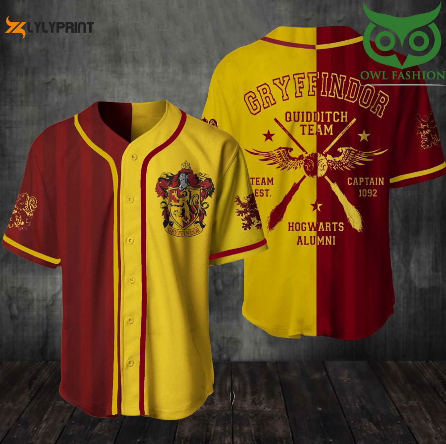 Hogwarts Gryffindor HP Baseball Jersey shirt - lylyprint.com