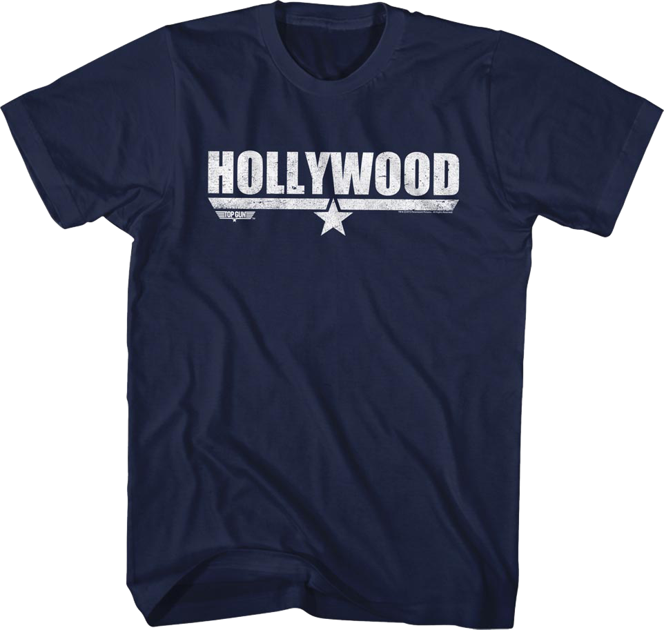 Distressed Hollywood Top Gun T-Shirt Hoodie, Sweatshirt | CiraTrend.com (Image 1)
