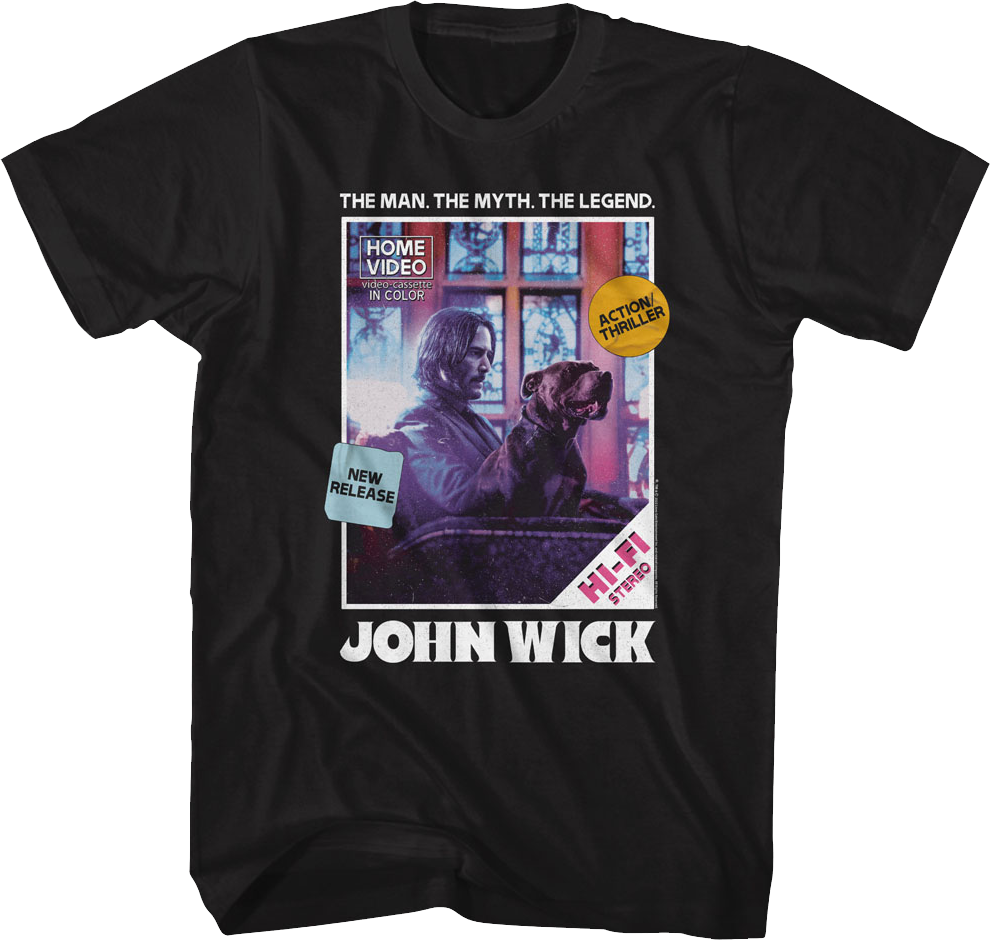 Home Video Cover John Wick T-Shirt Hoodie, Sweatshirt | CiraTrend.com (Image 1)