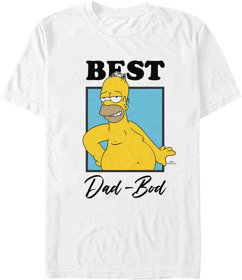 Homer Simpson Best Dad-Bod Simpsons T-Shirt Hoodie, Sweatshirt | CiraTrend.com (Image 1)