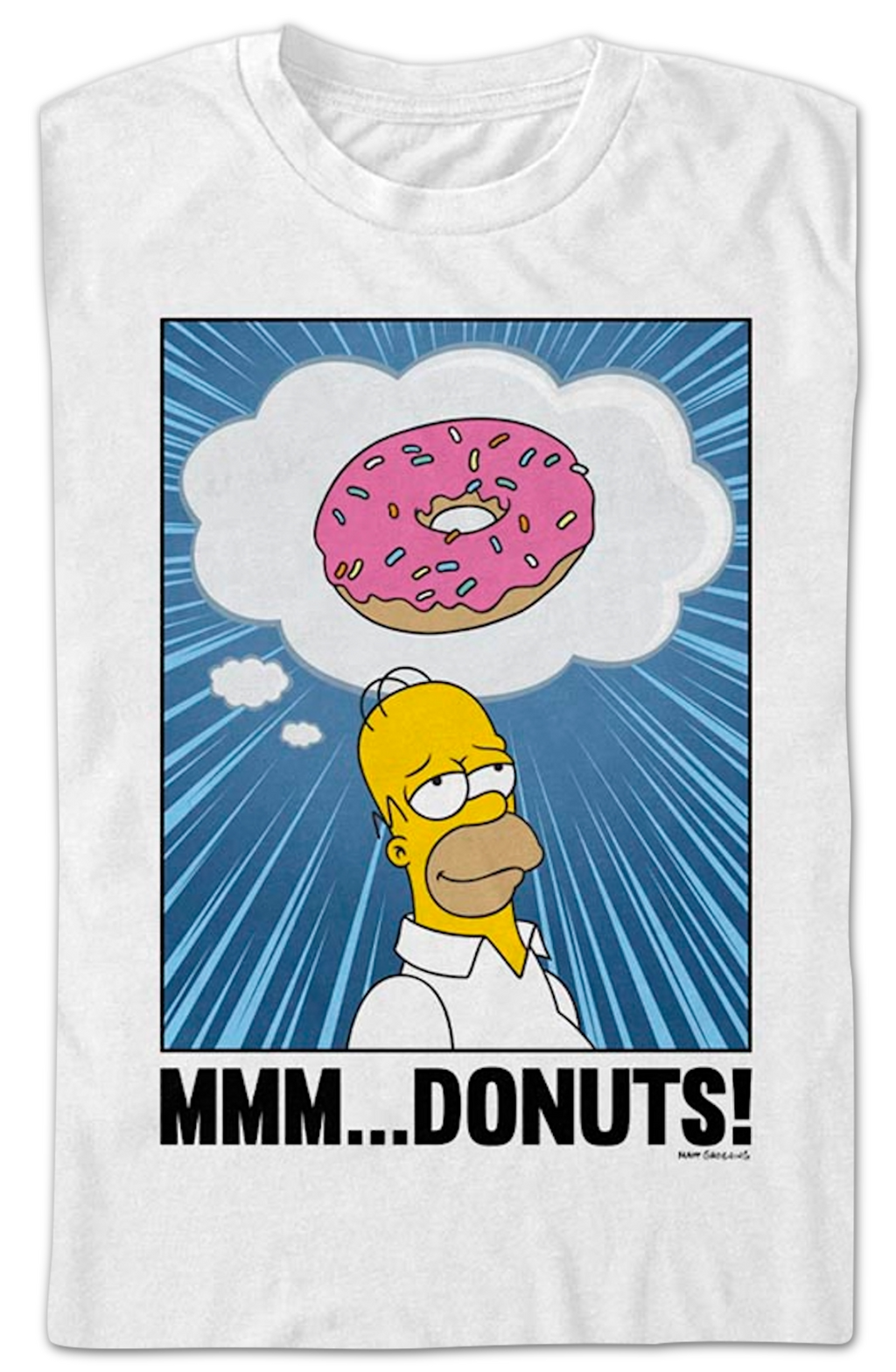 Homer Simpson Mmm Donuts Simpsons T-Shirt Hoodie, Sweatshirt | CiraTrend.com (Image 2)