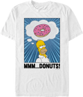 Homer Simpson Mmm Donuts Simpsons T-Shirt Hoodie, Sweatshirt | CiraTrend.com (Image 1)