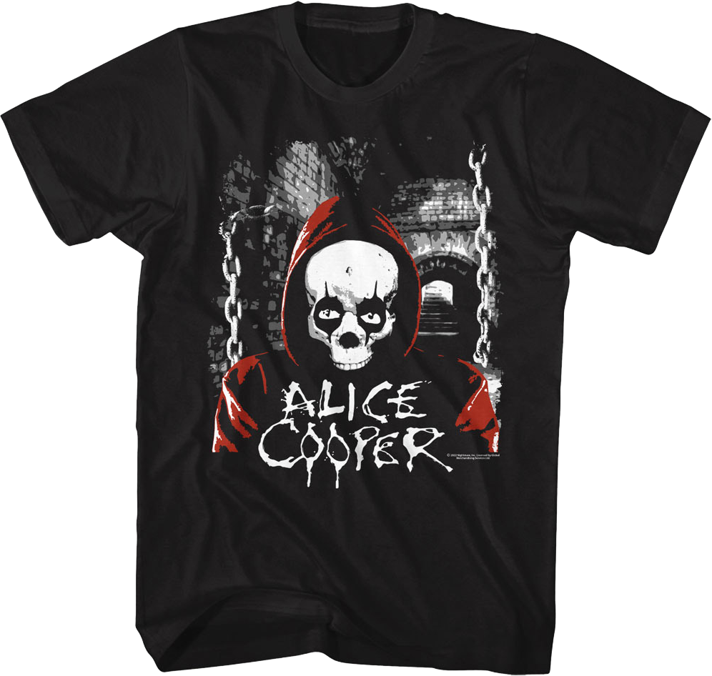 Hooded Skull Alice Cooper T-Shirt Hoodie, Sweatshirt | CiraTrend.com (Image 1)