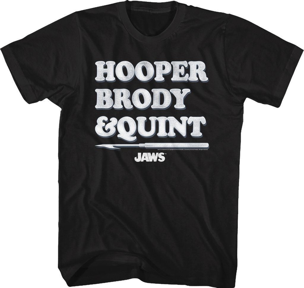 Hooper Brody Quint Jaws T-Shirt Hoodie, Sweatshirt | CiraTrend.com (Image 1)