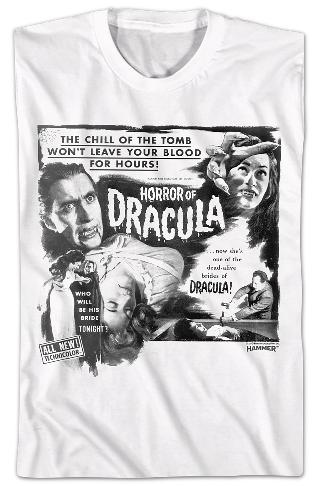 Horror Of Dracula Hammer Films T-Shirt Hoodie, Sweatshirt | CiraTrend.com (Image 2)
