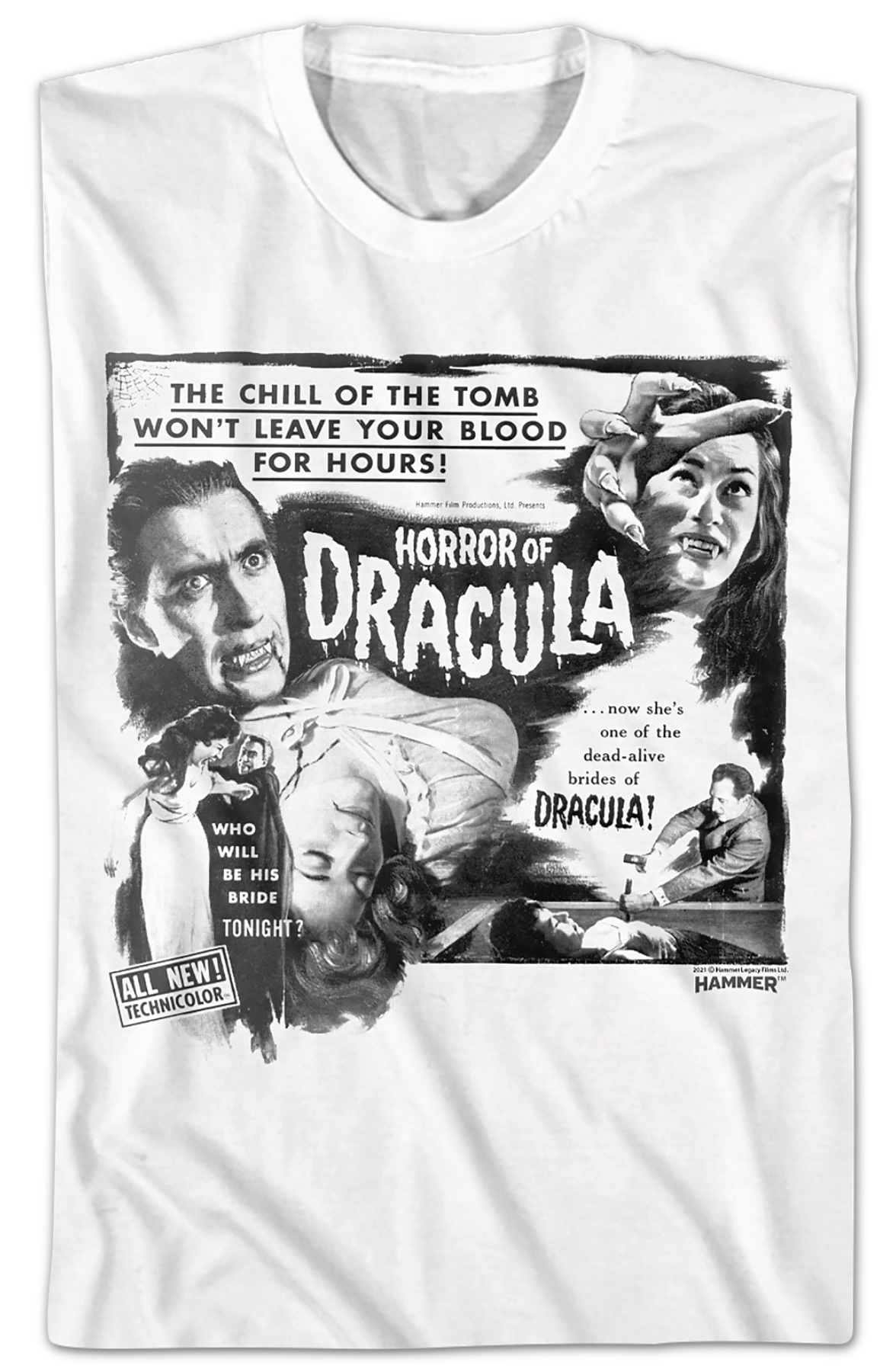 Horror Of Dracula Hammer Films T-Shirt Hoodie, Sweatshirt | CiraTrend.com (Image 2)
