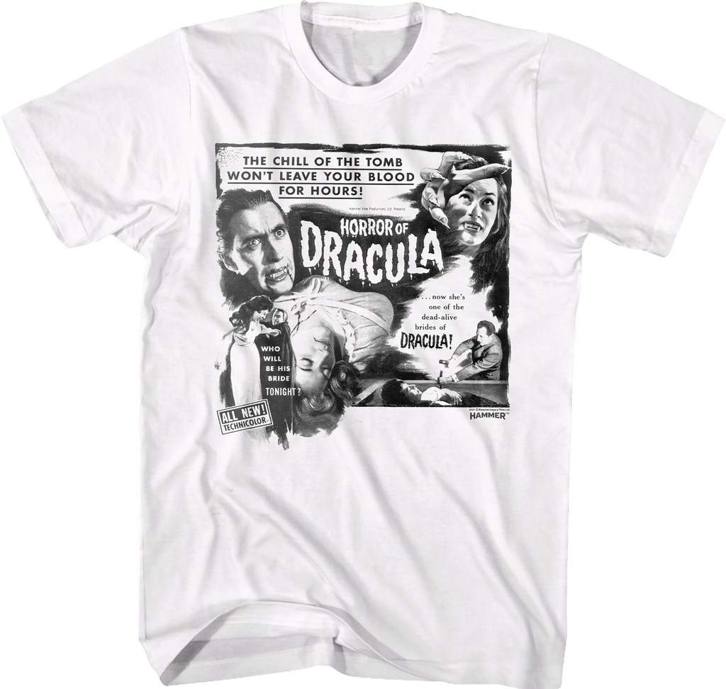 Horror Of Dracula Hammer Films T-Shirt Hoodie, Sweatshirt | CiraTrend.com (Image 1)