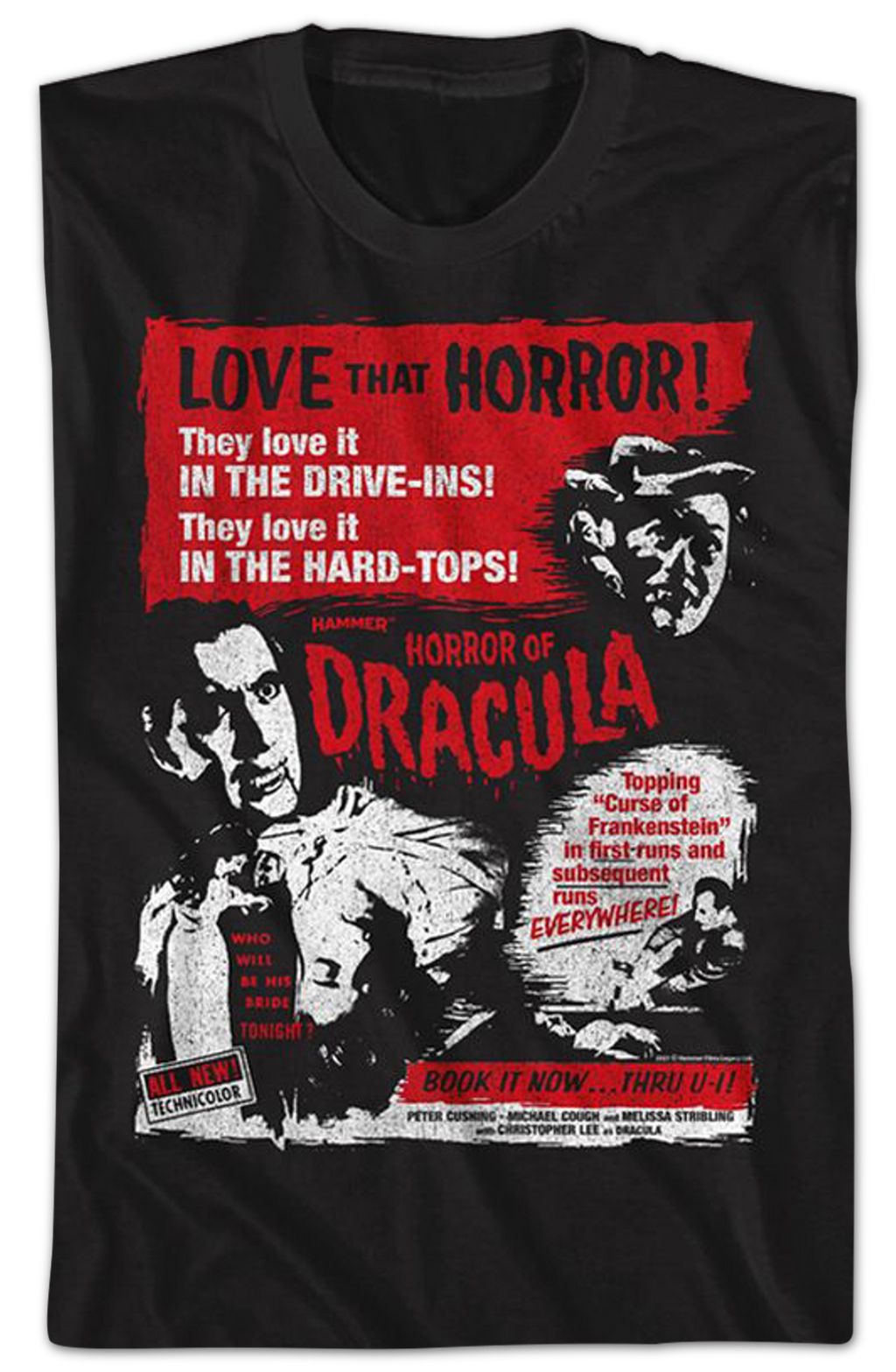 Horror of Dracula Poster Hammer Films T-Shirt Hoodie, Sweatshirt | CiraTrend.com (Image 2)