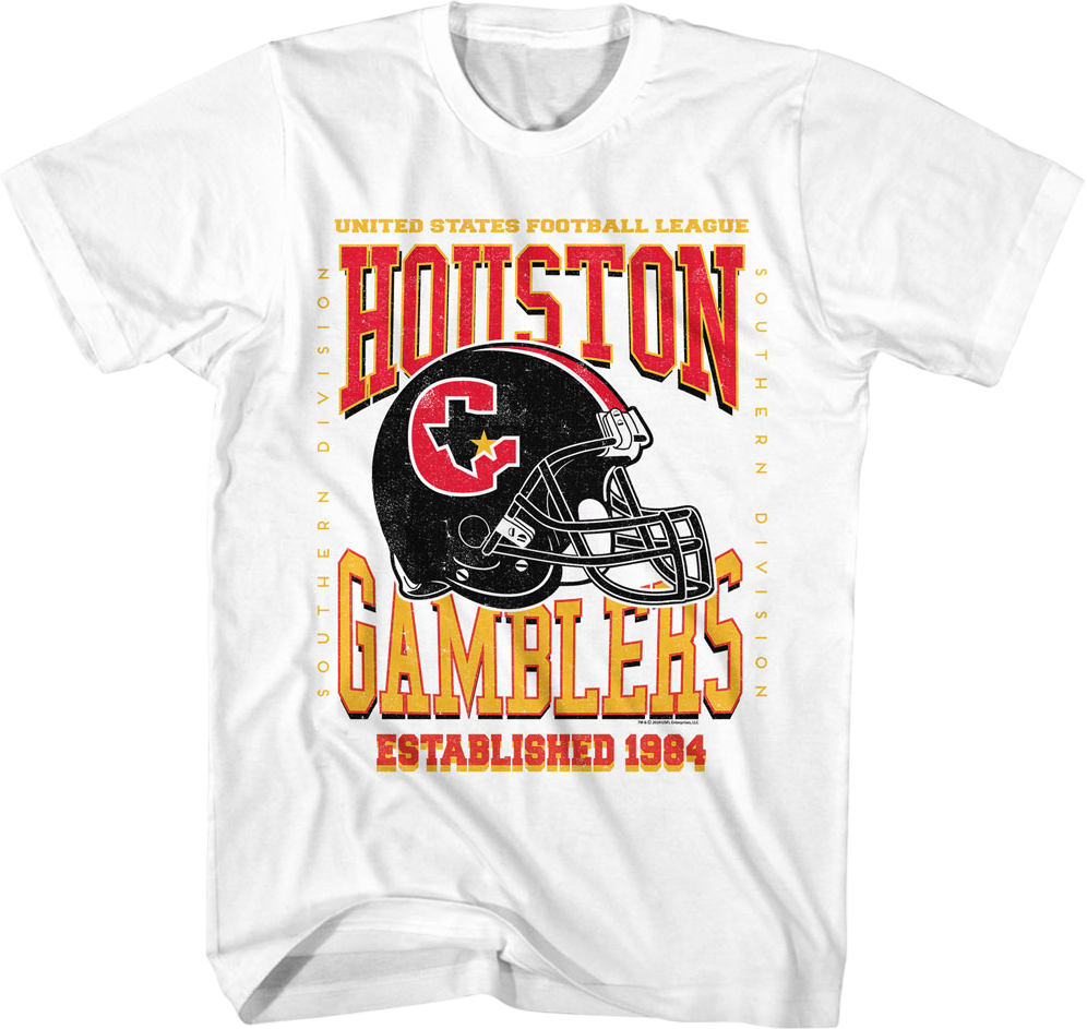 Houston Gamblers Established 1984 USFL T-Shirt Hoodie, Sweatshirt | CiraTrend.com (Image 1)