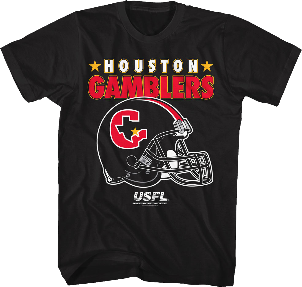 Houston Gamblers Logo & Helmet USFL T-Shirt Hoodie, Sweatshirt | CiraTrend.com (Image 1)