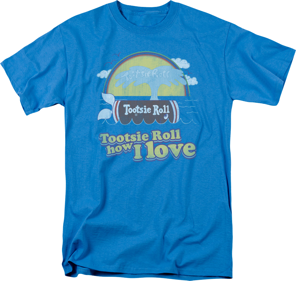 How I Love Tootsie Roll T-Shirt Hoodie, Sweatshirt | CiraTrend.com (Image 1)