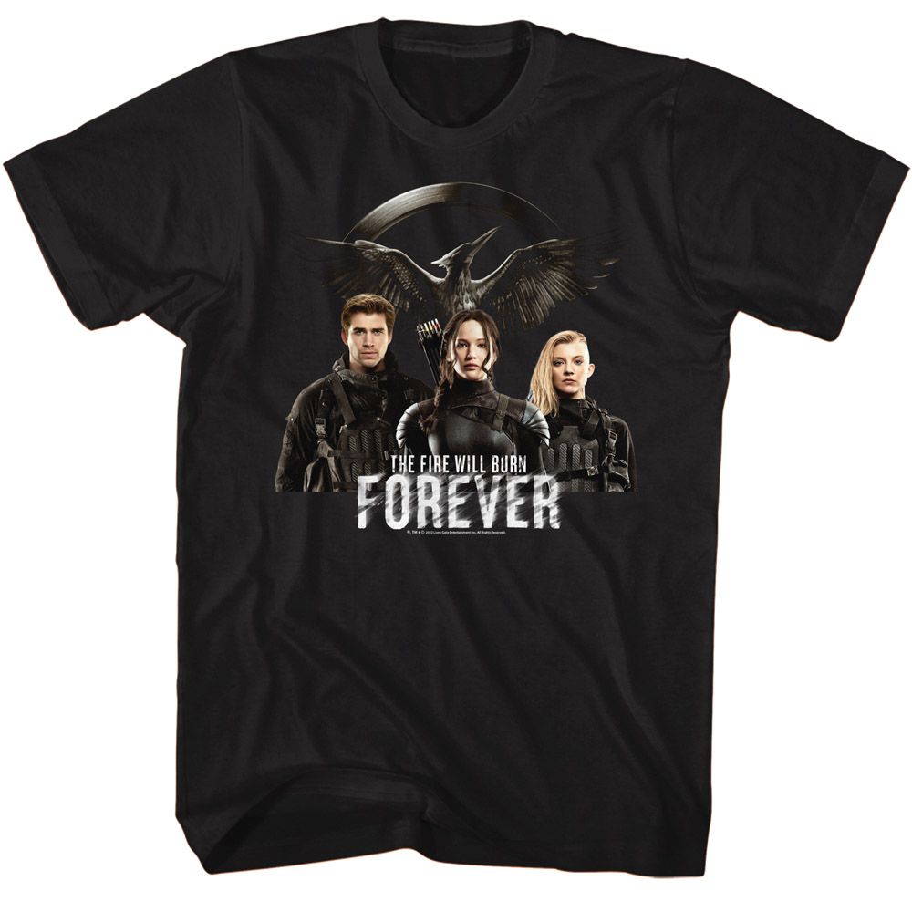 Hunger Games - Fire Will Burn Forever Boyfriend Tee Hoodie, Sweatshirt | CiraTrend.com