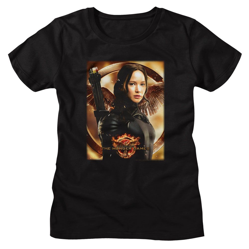 Hunger Games - Katniss Mockingjay BG Womens T-Shirt Hoodie, Sweatshirt | CiraTrend.com